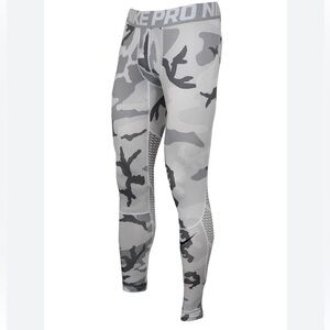 Nike Pro Men’s Hypercool Compression Tights – White Wolf Grey Camo – Size XL